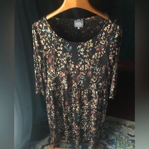 Floral Maternity Nursing Midi Dress